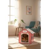 Feyza Design Ahşap Kedi Evi ve Kulübesi, Özel Isimli Dekoratif Tasarım - Seçenek 1