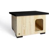 Feyza Design Ahşap Köpek Kulübesi, Krem, 43X55X44 Cm, Konforlu ve Şık Tasarım - Seçenek 1