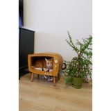 Feyza Design Ahşap Retro Kedi Evi, Iç Mekan Dekoratif, Konforlu ve Şık Tasarım - Seçenek 1