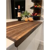 Feyza Design Ahşap Tezgah Üstü Kesme Tahtası 80X30, Dayanıklı ve Şık Tasarım - Ahşap - Ceviz - Seçenek 1