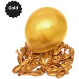 Feyza Design Altın Renk Metalik Balon 30 Adet - Hobi ve Eğlence Malzemeleri - 0,5 x 9 cm - Acem Lalesi Sarısı