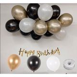 Feyza Design Altın Renkli Balon Setleri - Parti ve Eğlence Malzemeleri - 52X38 AMERİKAN SERVİSİ 35X35 PEÇETELER - Acem Lalesi Sarısı