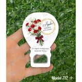 Feyza Design Anneler Gününe Özel 40 Adet Balon Açacak Magnet, Mıknatıs ve Hediye Paketli - Ahşap - Beyaz