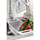 Feyza Design Ayarlanabilir Plastik Lavabo ve Mutfak Süzgeci, Çok Fonksiyonlu Kullanım - Altın - Seçenek 1