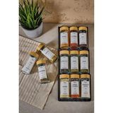 Feyza Design Baharatlık Cam Raul Bambu 12'li, 120 Ml, Şık ve Kullanışlı Tasarım - Seçenek 1
