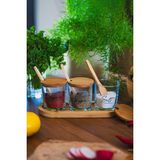 Feyza Design Bambu Baharatlık Seti 3'lü, Stantlı, 190 Cc, Şık ve Pratik Tasarım - Seçenek 1