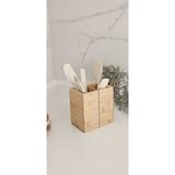 Feyza Design Bambu Çok Amaçlı Açılır-Kapanır Kaşıklık, Pratik Organizer Için Ideal - Ahşap - Ceviz - Seçenek 1