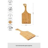 Feyza Design Bambu Kesme Tahtası 45 Cm, Dayanıklı ve Şık Mutfak Gereçleri - Ahşap - Ceviz - Seçenek 1