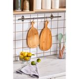 Feyza Design Bambu Kesme ve Sunum Tahtası Seti 33X39 Cm, Şık ve Dayanıklı Ürün - Ahşap - Ceviz - Seçenek 1