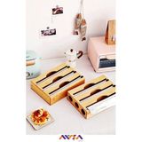 Feyza Design Bambu Organizer ile Streç Film ve Folyo Kesici, Pratik ve Şık Tasarım - Seçenek 1