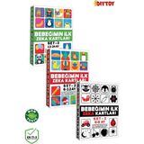 Feyza Design Bebeğimin Erken Eğitim Zeka Kartları 3'lü Set - Eğitici Oyuncak - Seçenek 1