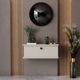 Feyza Design Bej Renkli Mdf Kapaklı Oval Kenar Dresuar - Ahşap - Bej