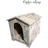 Feyza Design Büyük Boy Ahşap Kedi ve Köpek Kulübesi, Dayanıklı ve Şık Tasarım - Seçenek 1