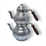 Feyza Design Büyük Boy Bakır Görünümlü Alüminyum Çaydanlık, Şık ve Dayanıklı Tasarım - Altın - Gümüş - Bakır - Seçenek 1