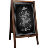 Feyza Design Büyük Boy Çift Taraflı Ahşap Menü ve Sunum Tahtası 110X60 cm - Seçenek 1