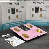 Feyza Design C66 Şarjlı Akıllı Bluetooth Vücut Yağ Ölçekli Banyo Tartısı - Ahşap - Bej