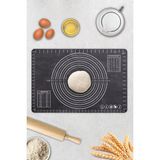 Feyza Design Cam Görünümlü Hamur Açma Matı, 40X60CM, Şık ve Fonksiyonel Tasarım - Altın