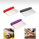 Feyza Design Çelik Hamur Kazıyıcı ve Kesici Spatula, Pratik ve Dayanıklı Mutfak Aleti - Cappuccino