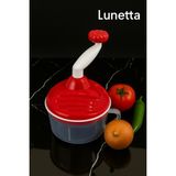 Feyza Design Çevirme Kollu Çok Fonksiyonlu Mutfak Robotu ve Sebze Doğrayıcı - Altın - Turkuaz