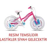 Feyza Design Çocuk Bisikleti 16 Inç Siyah Lastik Butterfly Jantlı Güvenli ve Renkli - Seçenek 1 - Açık Bej