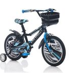 Feyza Design Çocuk Bisikleti Siyah Mavi 16 Jant Raptor Erkek Için - Seçenek 1 - Ahşap