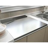 Feyza Design Çok Amaçlı Paslanmaz Metal Kesme Tahtası, Dayanıklı ve Şık Tasarım - Seçenek 1