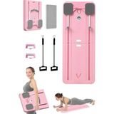 Feyza Design Çok Amaçlı Pilates Aleti, Zamanlayıcı ve Direnç Bantlı Egzersiz Tahtası - Seçenek 1