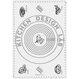 Feyza Design Çok Amaçlı Silikon Hamur Açma Matı, Ölçülü, 45X65 cm - Cappuccino