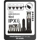 Feyza Design Çok Fonksiyonlu Erkek Bakım Seti, 15'li, Güçlü ve Pratik Kullanım - Seçenek 1