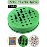 Feyza Design Çok Renkli Solo Test Zeka Oyunu 2 Adet - Çocuk Eğitici Oyuncak - 001-Renkli - Seçenek 1