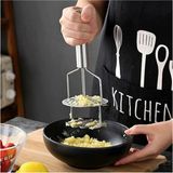 Feyza Design Dayanıklı Metal Patates Ezici, Pratik ve Kullanışlı Mutfak Gereci - Antrasit - Seçenek 1