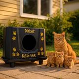 Feyza Design Dayanıklı Outdoor Xl Kedi Evi, Yağmur ve Soğuğa Uygun Tasarım - Seçenek 1