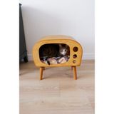 Feyza Design Dekoratif Ahşap Kedi Evi, Rahat ve Şık Tasarım - Seçenek 1