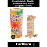 Feyza Design Denge Rulo Oyunu - Ahşap Eğitici Parti ve Aile Oyunu - Seçenek 1