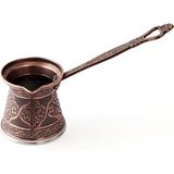 Feyza Design Desenli Cezve No:2 Kahverengi 110 Ml, Şık ve Kullanışlı Kahve Aracı - Seçenek 1 - Ahşap - Ceviz