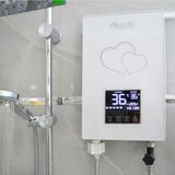 Feyza Design Dijital Sıcaklık Ayarlı Beyaz Şofben, Güçlü ve Güvenilir Performans - Elektrikli