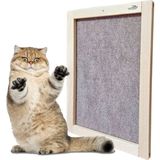 Feyza Design Doğal Ahşap Duvara Monte Çerçeveli Halı Kedi Tırmalama Paneli 50X35 cm - Seçenek 1