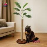 Feyza Design Doğal Ahşap Kedi Tırmalama Ağacı, Sağlıklı ve Eğlenceli Tırmalama Alanı - Seçenek 1