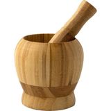 Feyza Design Doğal Bambu Ahşap Sarımsak Ezeceği, Havan Büyük Boy, Sağlıklı ve Şık Tasarım - Seçenek 1