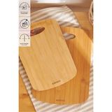 Feyza Design Doğal Bambu Kesme Tahtası Çift Seti 28/33 Cm, Şık ve Sağlıklı Kullanım - Ahşap - Ceviz - Seçenek 1