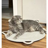 Feyza Design Doğal Ipli Kedi Tırmalama ve Beslenme Paspası 45X45 cm - Seçenek 1