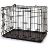 Feyza Design Dövme Tasarımlı Demir Kedi ve Köpek Kafesi 107X71X78 - Açık Bej - Seçenek 1