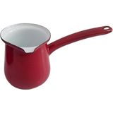 Feyza Design Ebru Metal Emaye Nostalji Cezve No:6, Şık ve Dayanıklı Mutfak Favorisi - Altın - Turkuaz - Seçenek 1