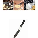 Feyza Design Eğik 13 cm Oval Uçlu Pasta ve Spatula, Sıvama, Çok Yönlü Kullanım - Ahşap - Beyaz - Seçenek 1