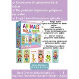 Feyza Design Eğitici Çocuk Oyuncağı: Zeka ve Koordinasyon Geliştirici Animals Mix & Match - Seçenek 1