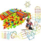 Feyza Design Eğitici Çok Renkli Bambu Pipetler Çocuklar Için Zeka ve El Becerisi Geliştirici - Seçenek 1