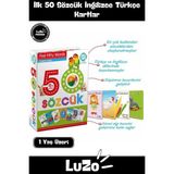 Feyza Design Eğitici Dil Öğretici Kartlar - 50 Ingilizce Türkçe Sözcükler - Seçenek 1