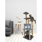 Feyza Design Eğlenceli ve Rahat Kedi Tırmalama Oyuncağı ve Evi Seti - Seçenek 1