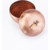 Feyza Design El Işliği Bakır Baharatlık, Elma Motifli, Otantik Görünüm, 8.5 cm - Seçenek 1