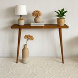 Feyza Design El Yapımı Minimalist Masif Ahşap Dresuar, Şık ve Doğal Tasarım - Açık Bej